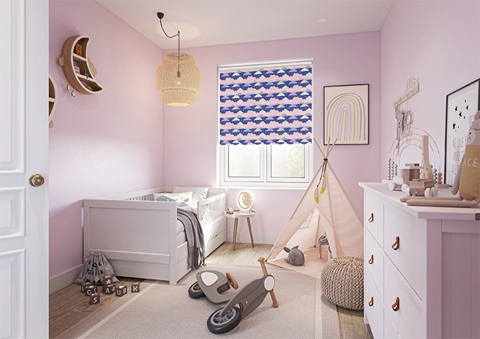 Cloudy Cosmos, Purple Twilight - Roller Blind - Image 7